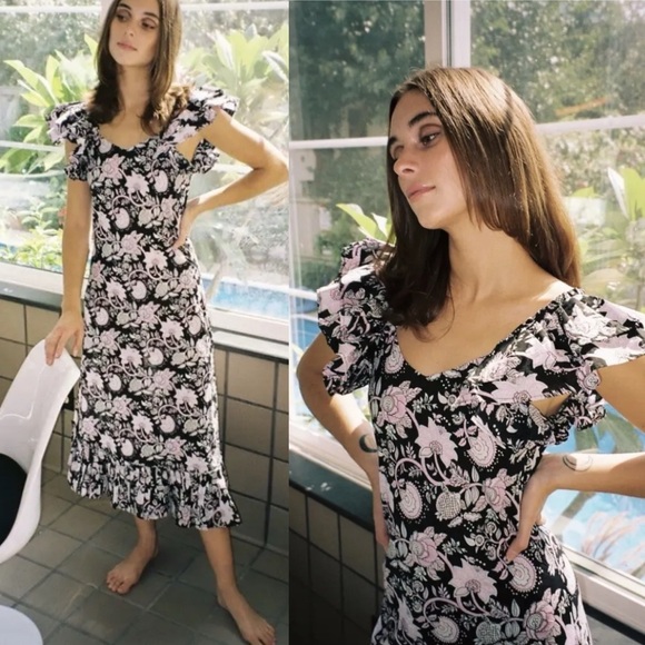 Mille Resort & Travel Klara Floral Dress in Tropical Night - Picture 7 of 7
